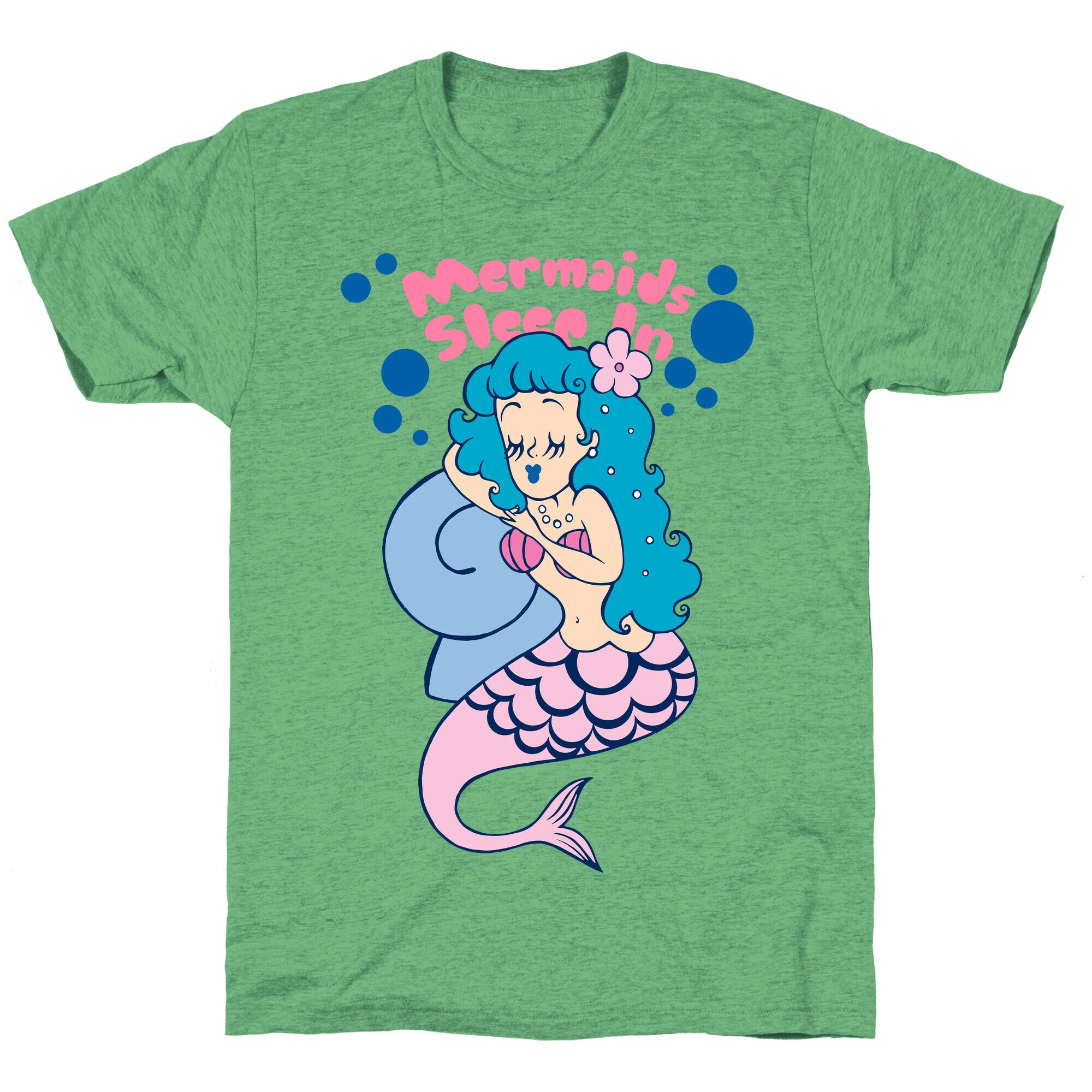 Mermaids Sleep In Unisex Triblend Tee